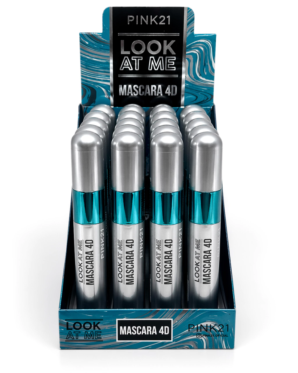 Mascara de pestañas 4D Look At Me PINK21